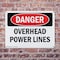 Signmission Overhead Power Lines Danger Sign, Plastic, 24in W x 18in L, 2PK OS-2PACK-DS-P-1824-L-1682 - alternate 9